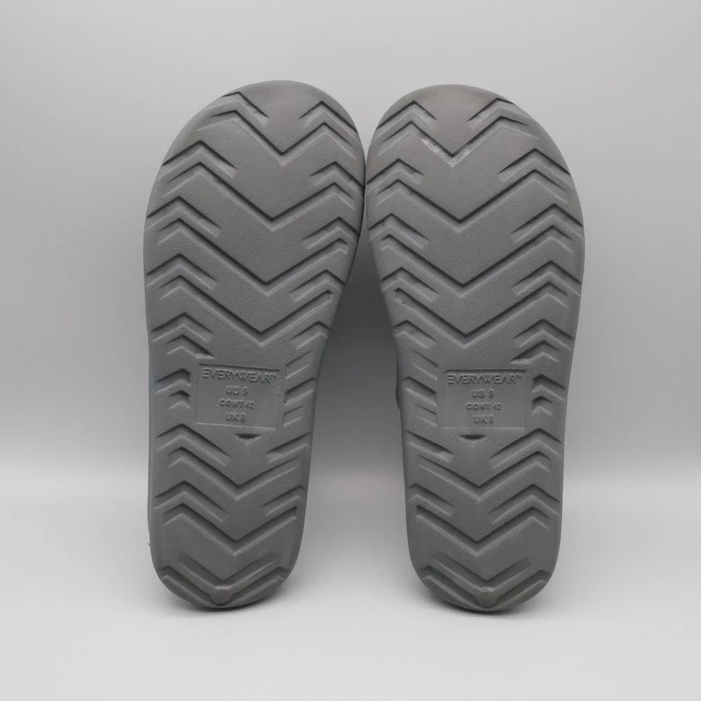 Totes Men Sol Bounce Slides Size 9 Grey Everywear Comfort Lightweight Sporty